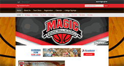Desktop Screenshot of magicbasketballacademy.com